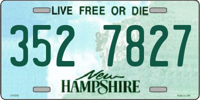 NH license plate 3527827
