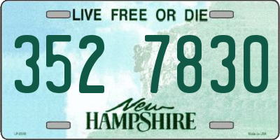 NH license plate 3527830