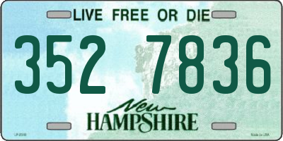 NH license plate 3527836
