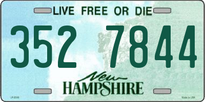 NH license plate 3527844