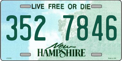 NH license plate 3527846