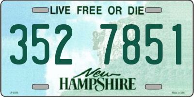 NH license plate 3527851
