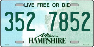 NH license plate 3527852