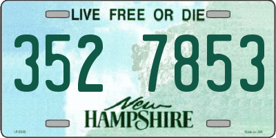 NH license plate 3527853