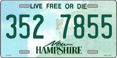 NH license plate 3527855