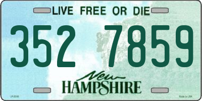 NH license plate 3527859