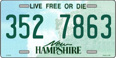 NH license plate 3527863