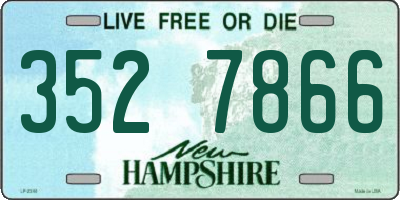 NH license plate 3527866