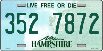 NH license plate 3527872