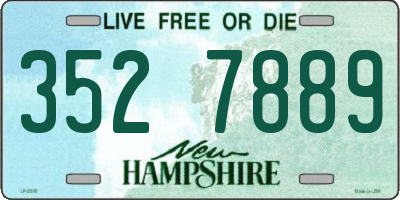 NH license plate 3527889