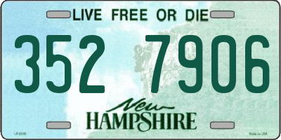 NH license plate 3527906