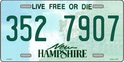 NH license plate 3527907