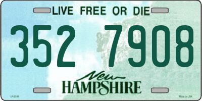 NH license plate 3527908