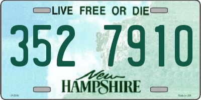 NH license plate 3527910
