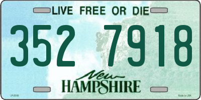 NH license plate 3527918