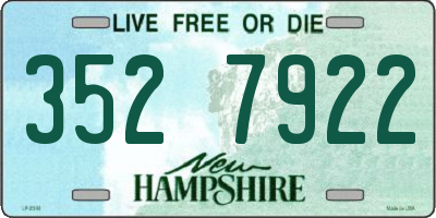NH license plate 3527922