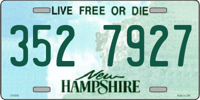 NH license plate 3527927