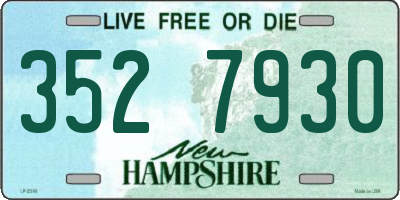 NH license plate 3527930