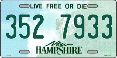 NH license plate 3527933