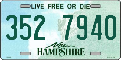 NH license plate 3527940