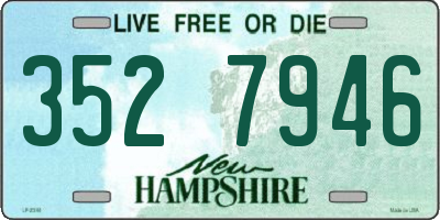 NH license plate 3527946