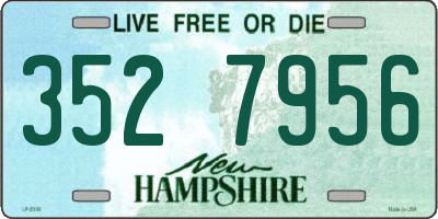 NH license plate 3527956