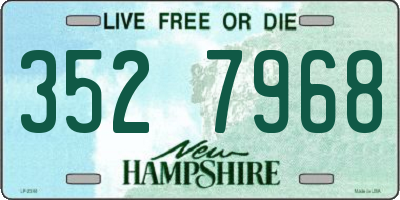NH license plate 3527968