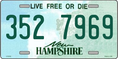 NH license plate 3527969