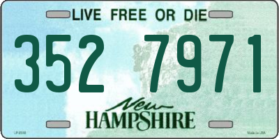 NH license plate 3527971