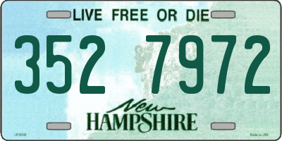 NH license plate 3527972