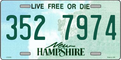 NH license plate 3527974