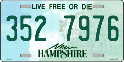 NH license plate 3527976
