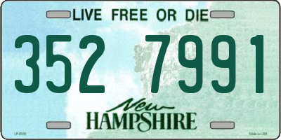 NH license plate 3527991