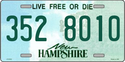 NH license plate 3528010