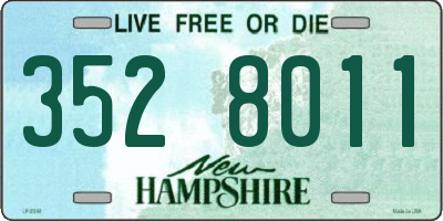 NH license plate 3528011