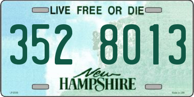 NH license plate 3528013