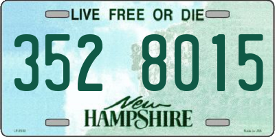 NH license plate 3528015