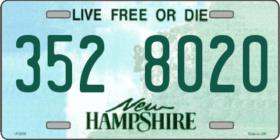 NH license plate 3528020
