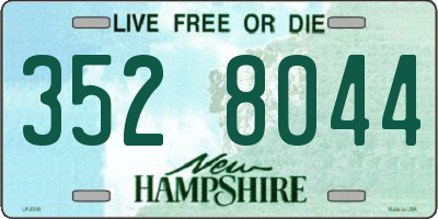 NH license plate 3528044