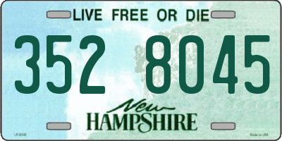 NH license plate 3528045