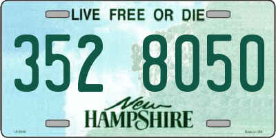 NH license plate 3528050