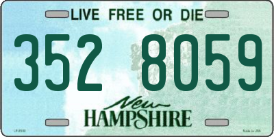 NH license plate 3528059