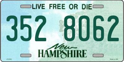 NH license plate 3528062
