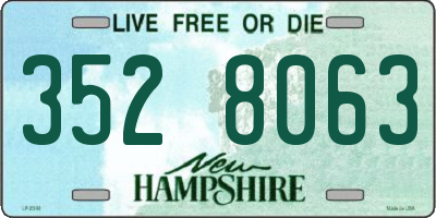 NH license plate 3528063