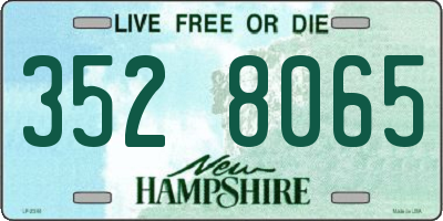 NH license plate 3528065
