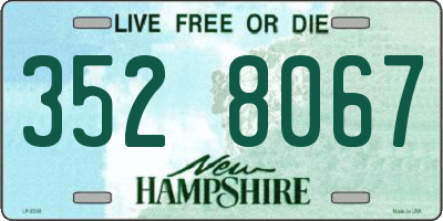 NH license plate 3528067