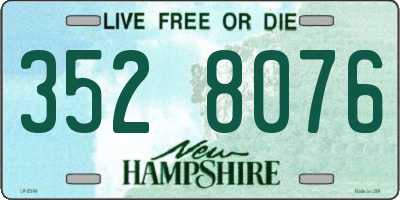 NH license plate 3528076