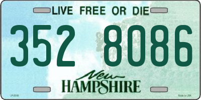 NH license plate 3528086