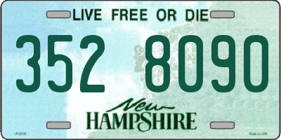 NH license plate 3528090