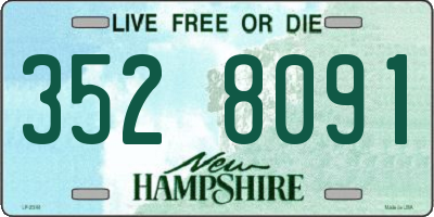 NH license plate 3528091